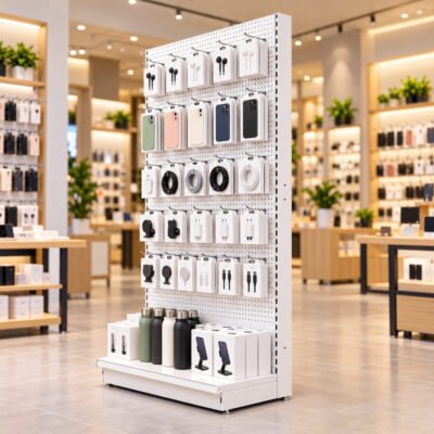 Retail Perforated Back Panel Shelving