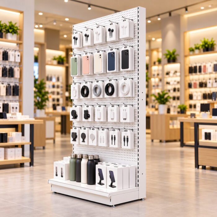Retail Perforated Back Panel Shelving